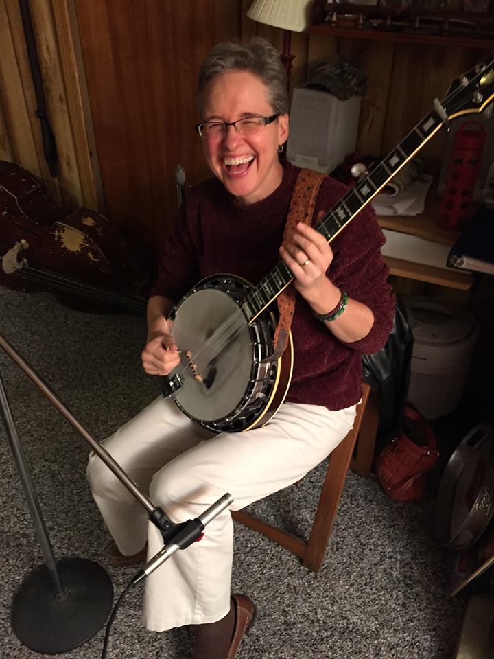 Polly in recording studio